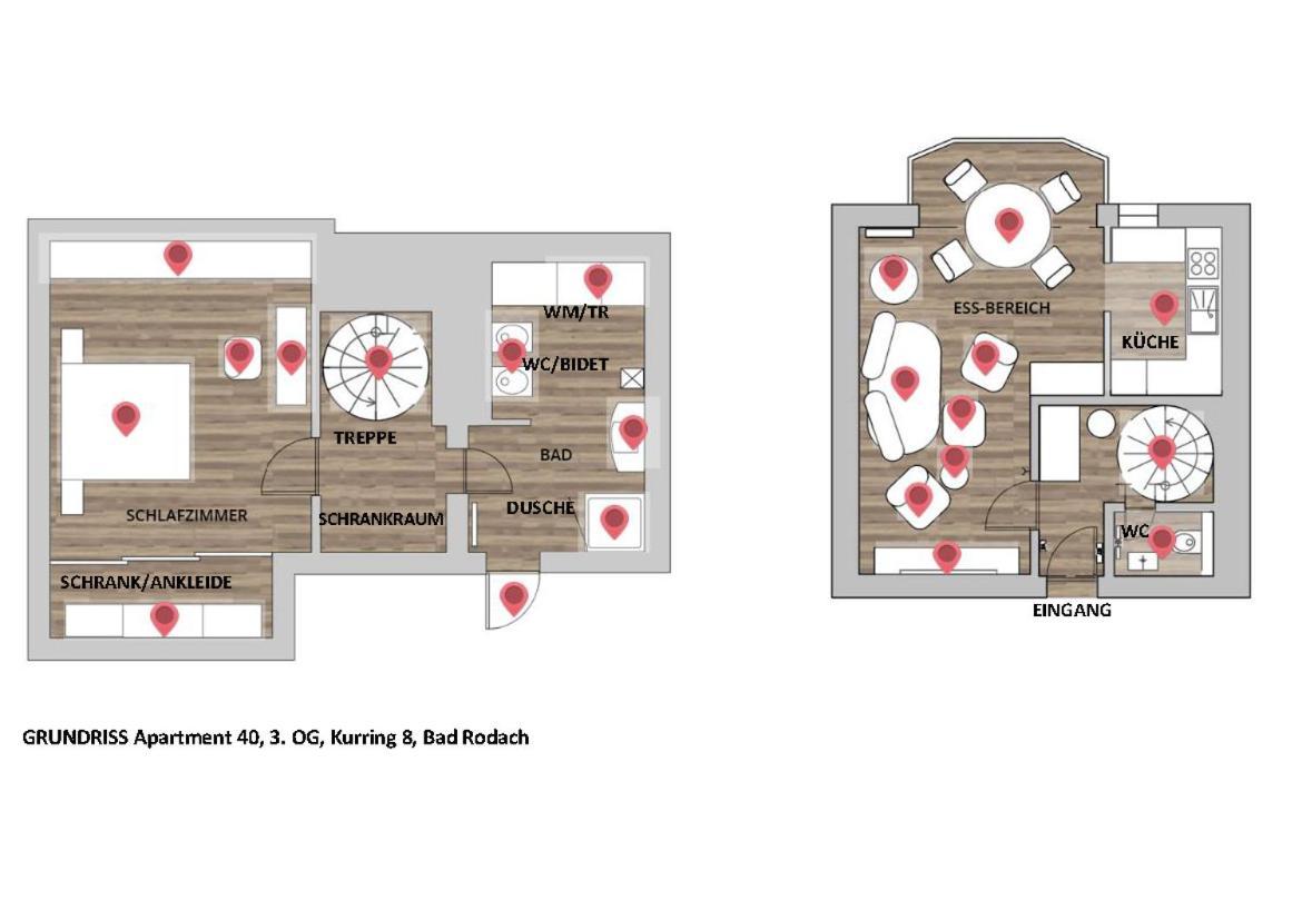 Apartment Und Ferienwohnung, Wohnen Auf Zeit, Kurring 8, Бад Родах Екстериор снимка